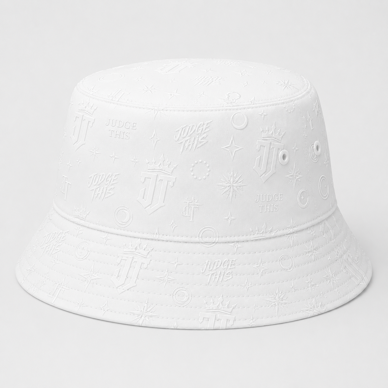 Judge This™ Signature Monogram Bucket Hat – Black