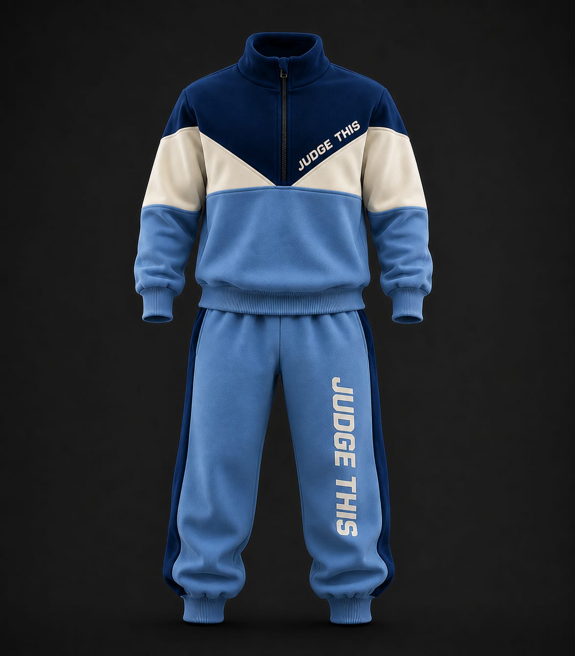 Judge This™ Adult Colour Block Track Set - Baby Blue