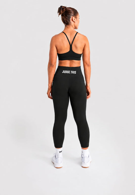 Judge This™ Core Performance Leggings – Midnight Black