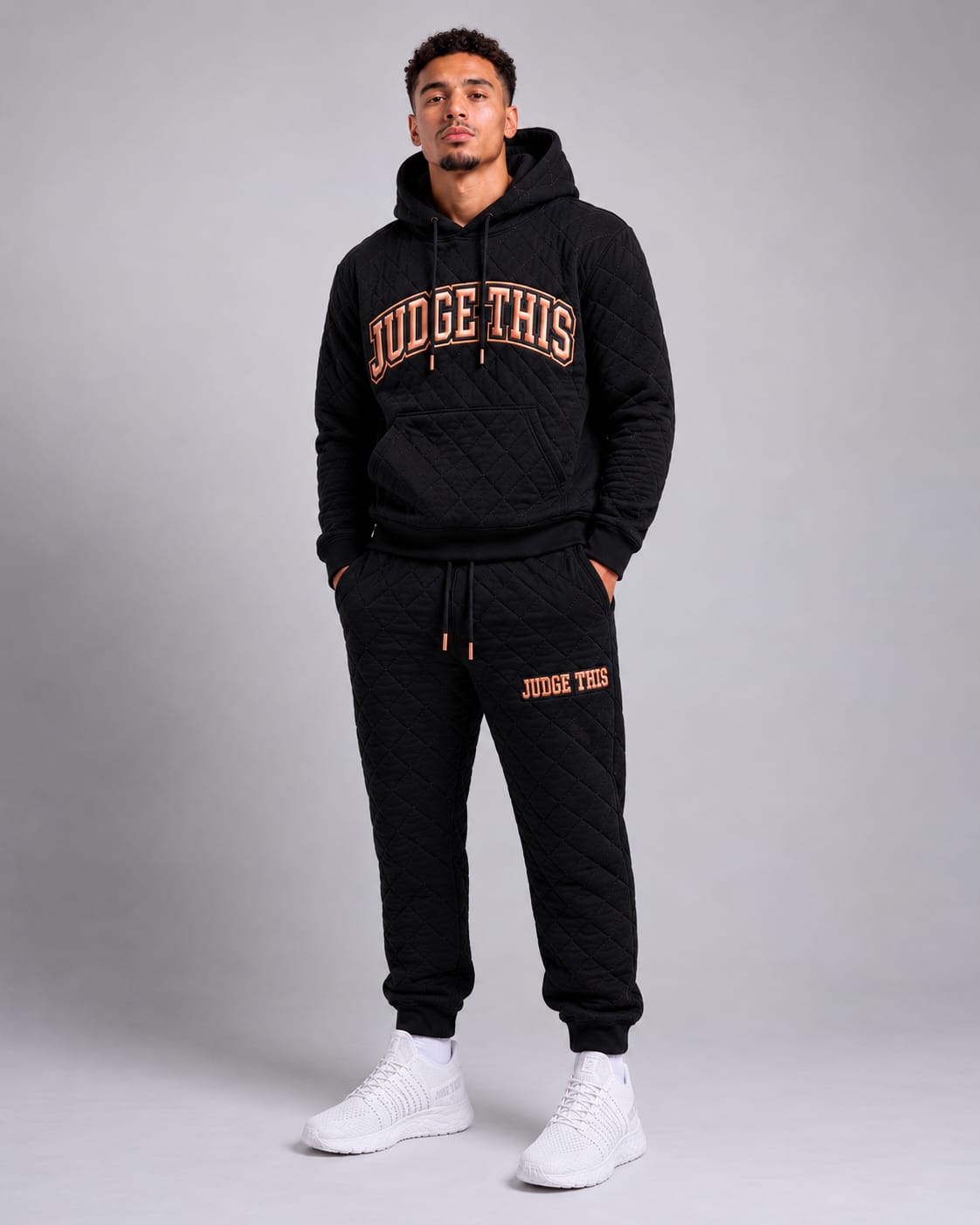 Judge This™ Quilted Set Black/Rose Gold