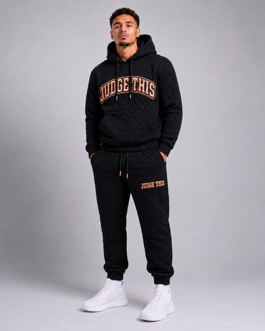 Judge This™ Quilted Set Black/Rose Gold