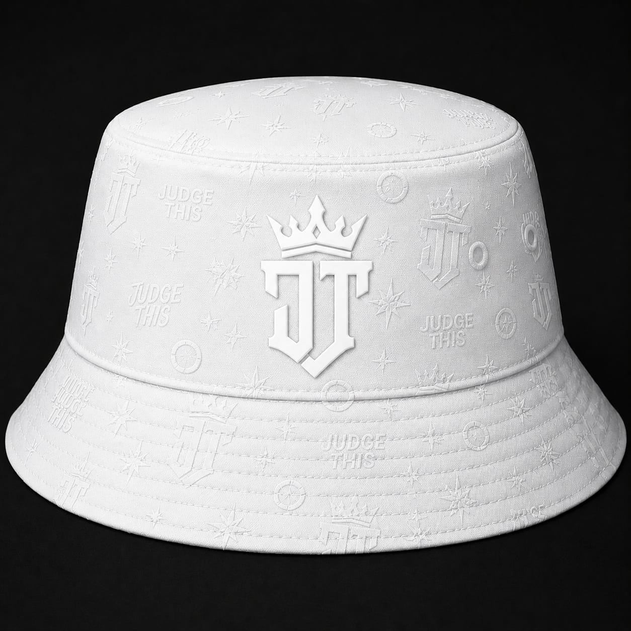 Judge This™ Signature Monogram Bucket Hat – Black