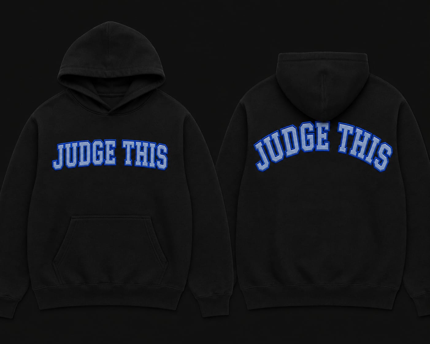 Judge This™ Classic Embroidered Hoodie