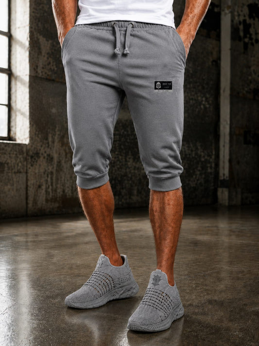 Judge This™ Essential Three-Quarter Shorts – Grey / Midnight Black / Navy Blue