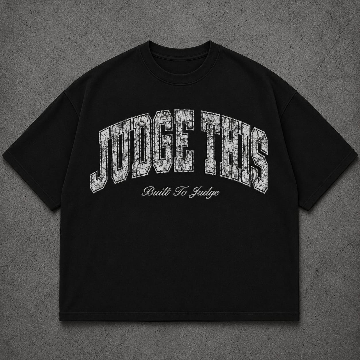 Judge This™ Built To Judge Oversized T-Shirt – Black