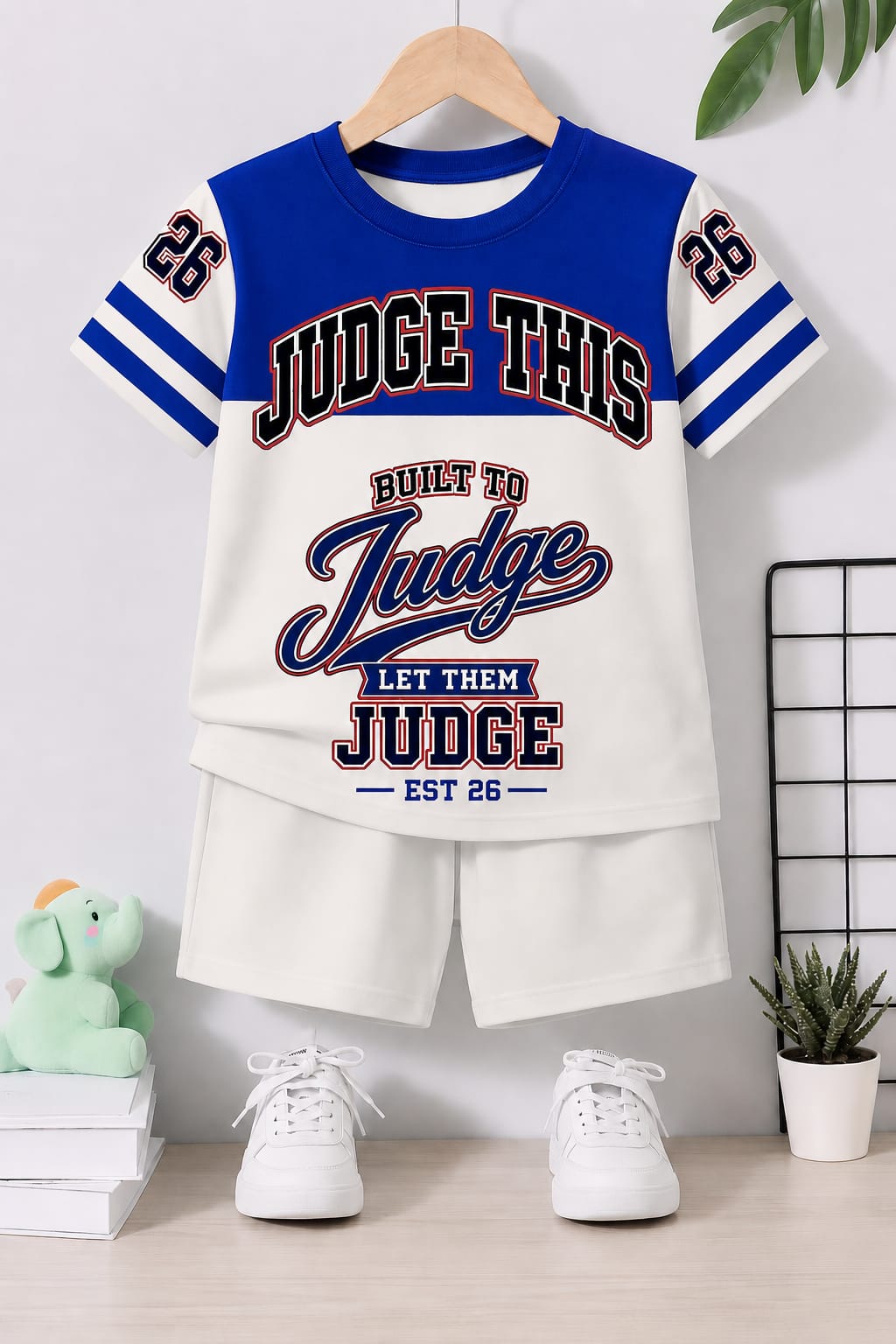 Judge This™ Built To Judge – Kids T-Shirt & Shorts Set