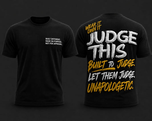 Judge This™ Built Different French Terry T-Shirt