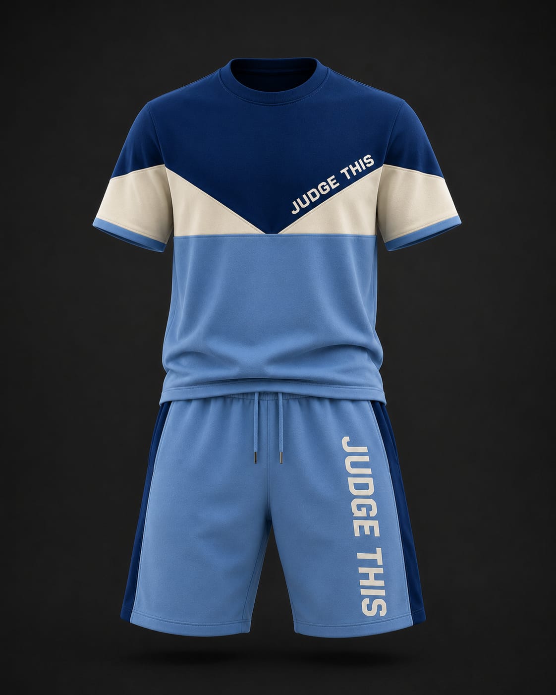 Judge This™ Colour Block Shorts Set