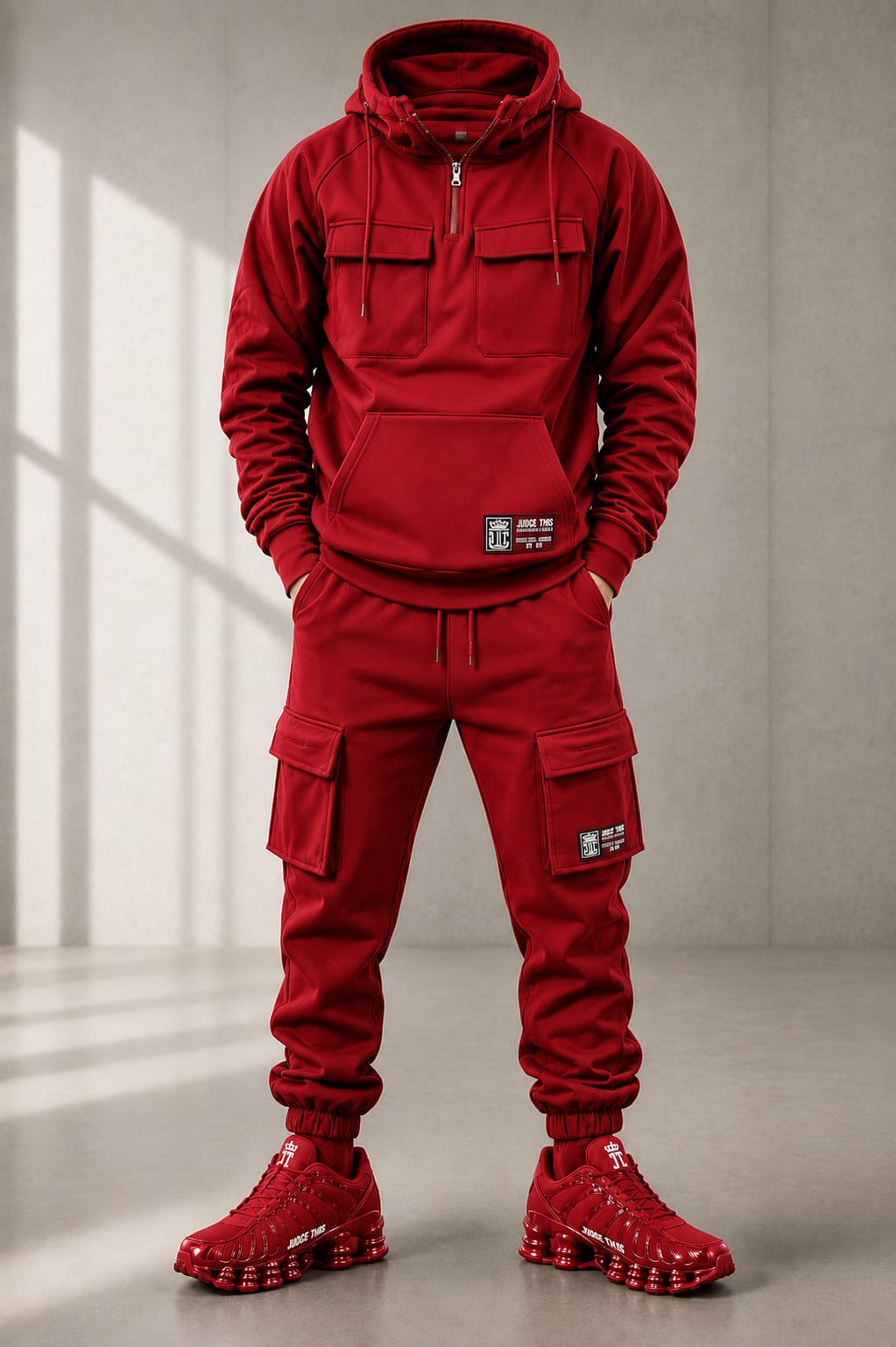 Judge This™ Tactical Cargo Tracksuit Set