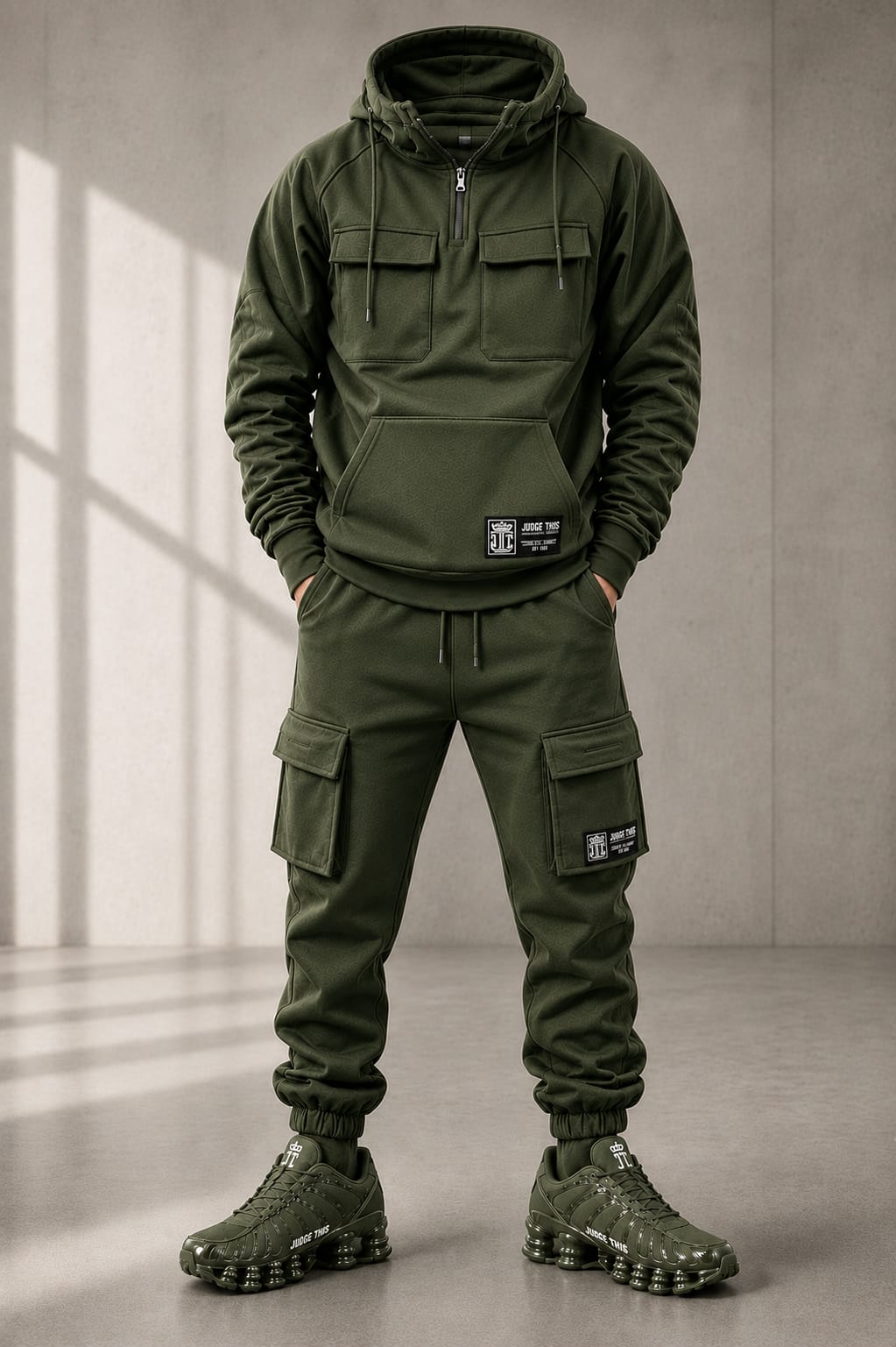 Judge This™ Tactical Cargo Tracksuit Set