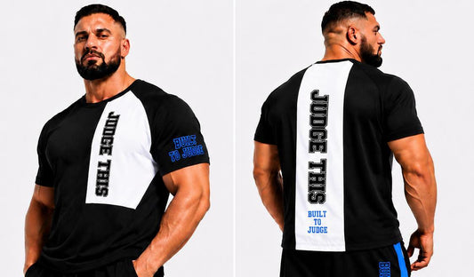 JUDGE THIS Built To Judge Panel Tee – Black & White