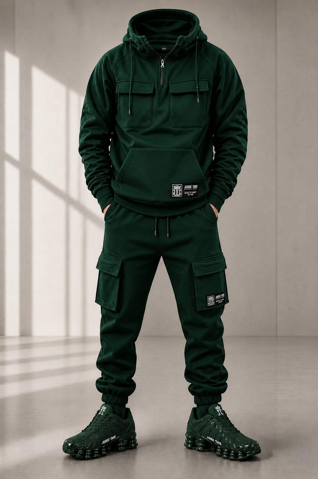 Judge This™ Tactical Cargo Tracksuit Set