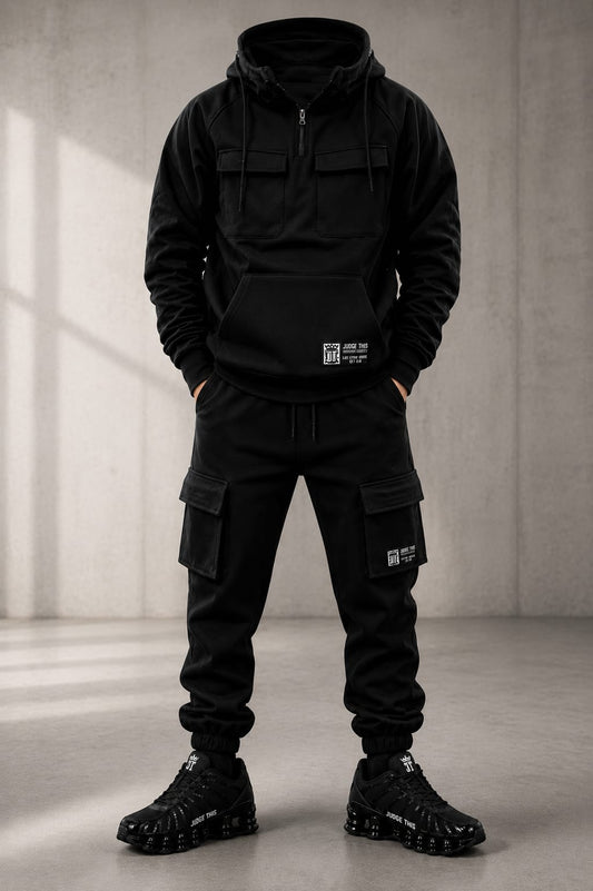 Judge This™ Tactical Cargo Tracksuit Set